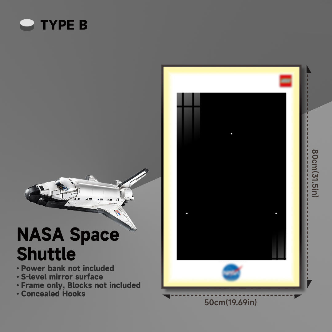 lego-Wall Display Frame for Lego NASA Space Shuttle Discovery 10283-collectors-uk
