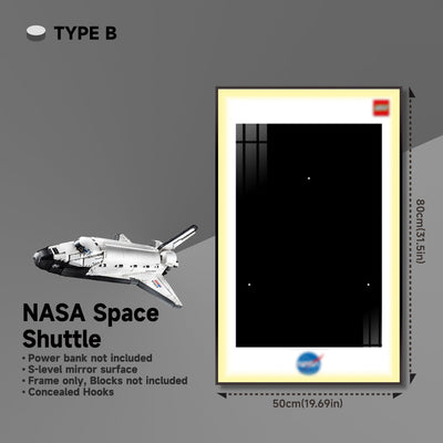 lego-Wall Display Frame for Lego NASA Space Shuttle Discovery 10283-collectors-uk