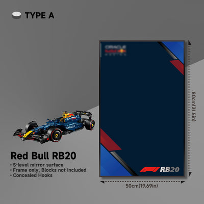 lego-Wall Display Frame for LEGO® 42206 Red Bull RB20-collectors-uk