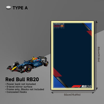 lego-Wall Display Frame for LEGO® 42206 Red Bull RB20-collectors-uk