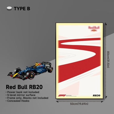 lego-Wall Display Frame for LEGO® 42206 Red Bull RB20-collectors-uk