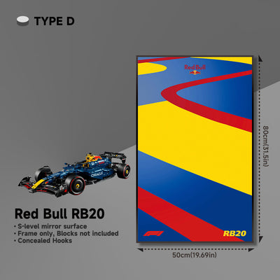 lego-Wall Display Frame for LEGO® 42206 Red Bull RB20-collectors-uk