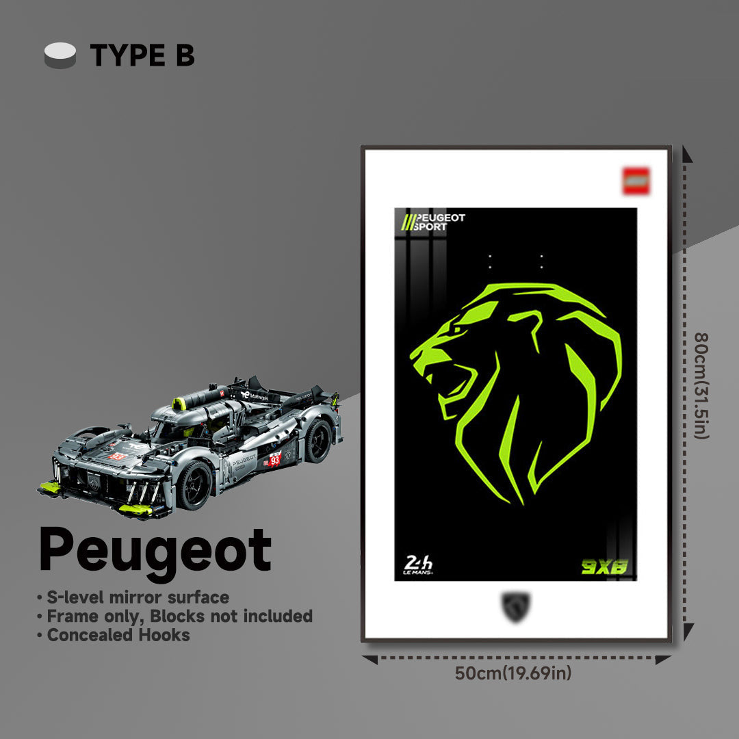 lego-Display Frame for Lego Peugeot 42156-collectors-uk