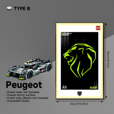 lego-Display Frame for Lego Peugeot 42156-collectors-uk