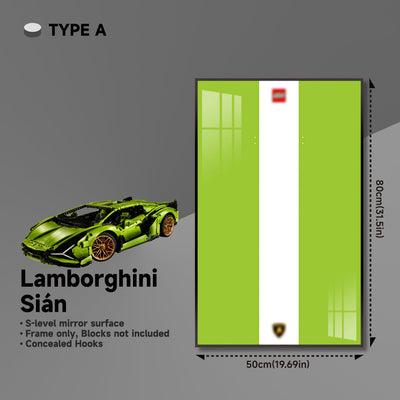 lego-Premium Wall Mount Display Frame for LEGO® Technic™ Lamborghini Sian 42115-collectors-uk