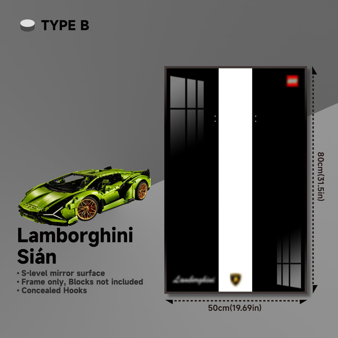 lego-Premium Wall Mount Display Frame for LEGO® Technic™ Lamborghini Sian 42115-collectors-uk
