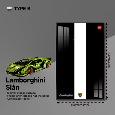 lego-Premium Wall Mount Display Frame for LEGO® Technic™ Lamborghini Sian 42115-collectors-uk