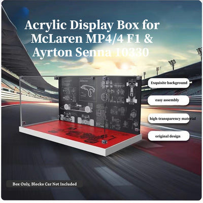 lego-Acrylic Display Case for LEGO® Icons McLaren MP4/4 & Ayrton Senna 10330-collectors-uk