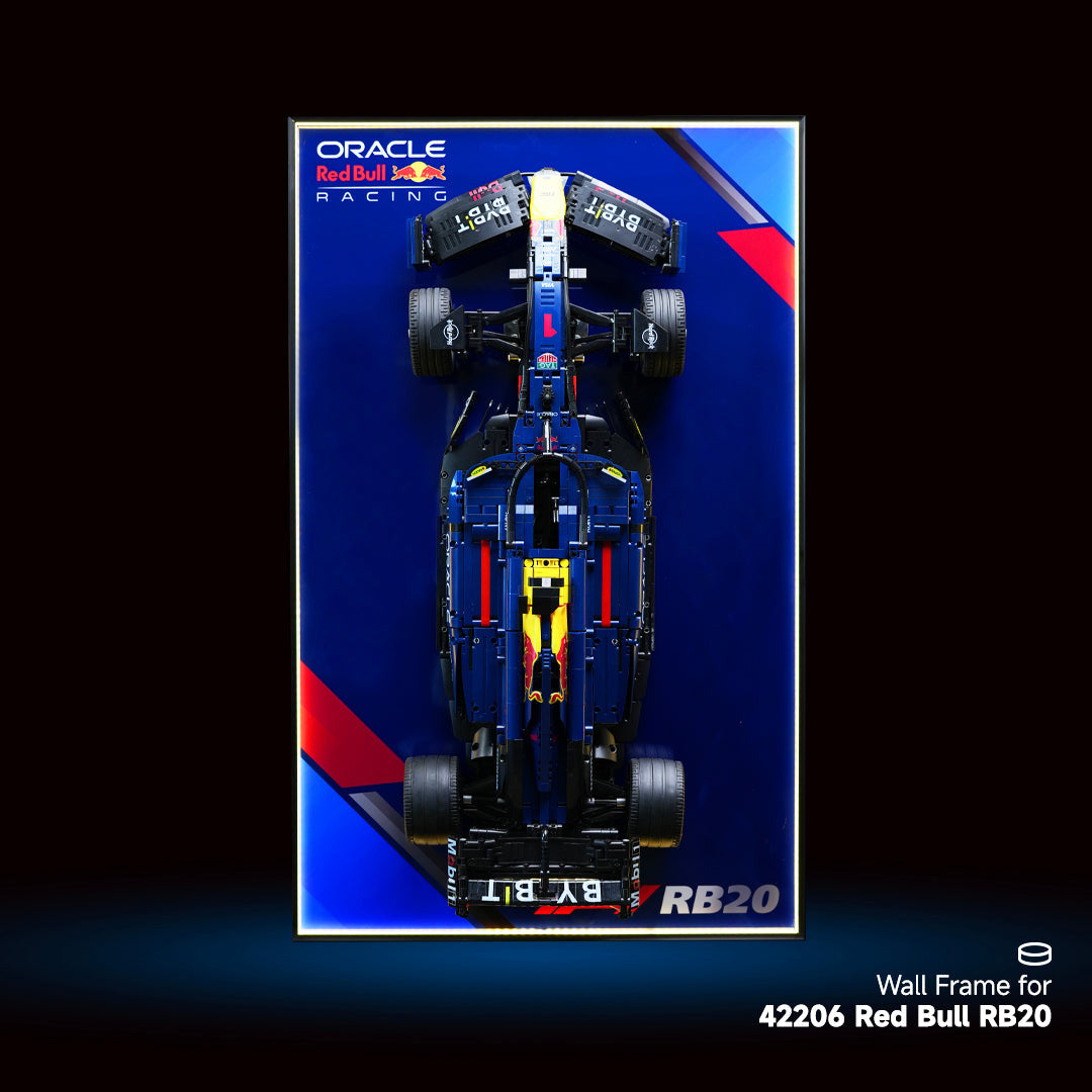 lego-Wall Display Frame for LEGO® 42206 Red Bull RB20-collectors-uk