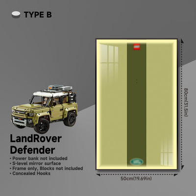 lego-Wall Display Frame for Lego 42110 Land Rover Defender-collectors-uk
