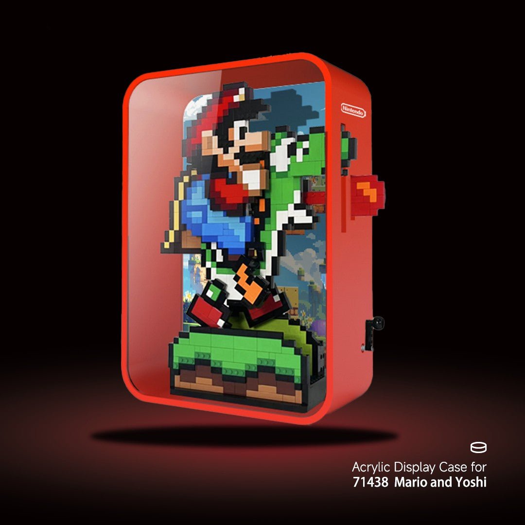 Acrylic Display Case for LEGO® Mario & Yoshi Pixel Art - brickzonehub