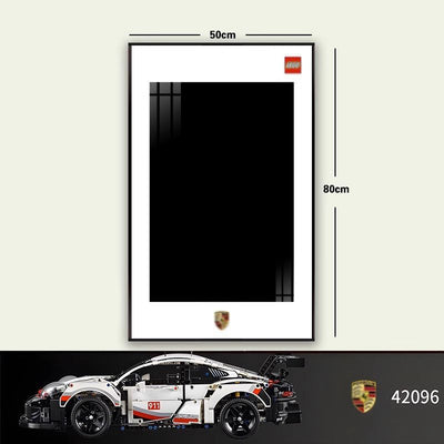 lego-Premium Wall Mount Display Frame for LEGO® Technic™ Porsche 911 RSR 42096-collectors-uk