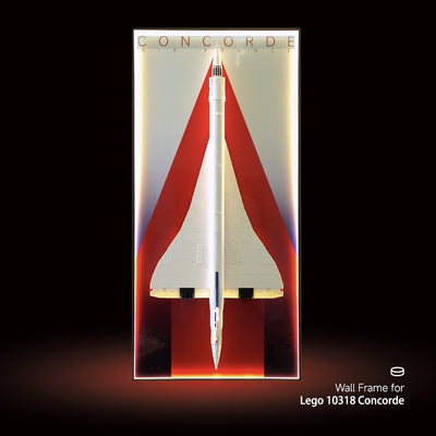 lego-LED Wall Display Frame for Lego Concorde Set-collectors-uk