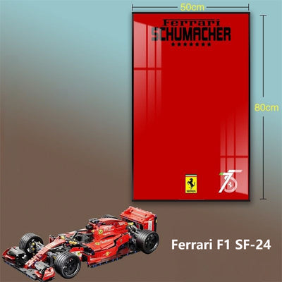 lego-Premium Acrylic Wall Display Frame for LEGO® Ferrari F1 SF-24-collectors-uk