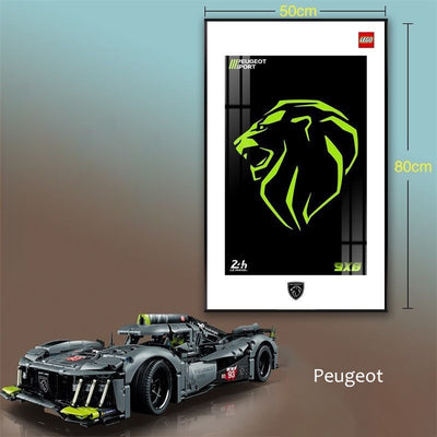 lego-Display Frame for Lego Peugeot 42156-collectors-uk