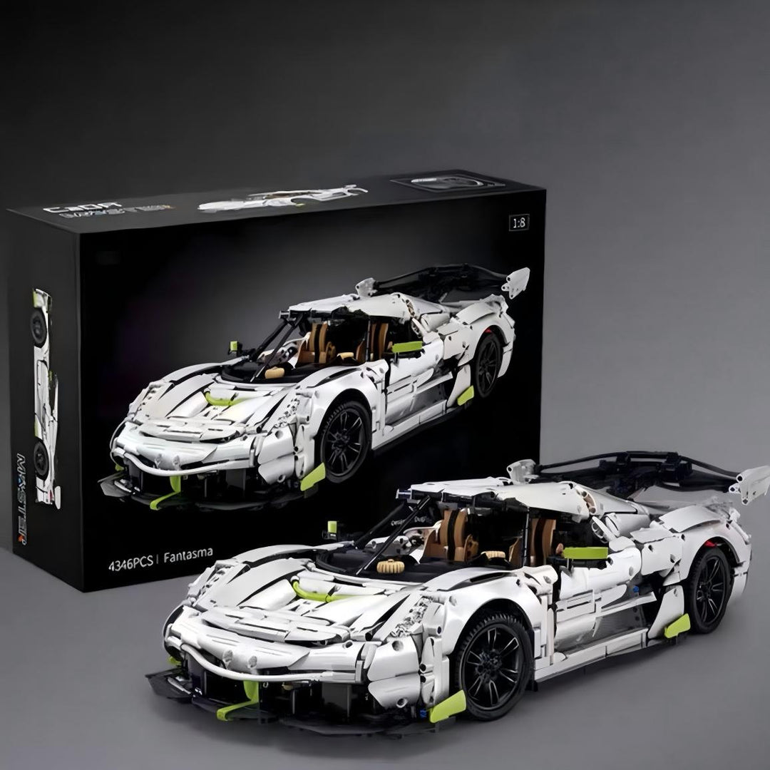 MOC Fantasma Supercar Building Kit – 4346PCS 1:8 Technic Sports Car Model Set - brickzonehub