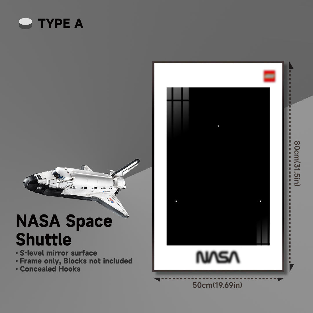 lego-Wall Display Frame for Lego NASA Space Shuttle Discovery 10283-collectors-uk
